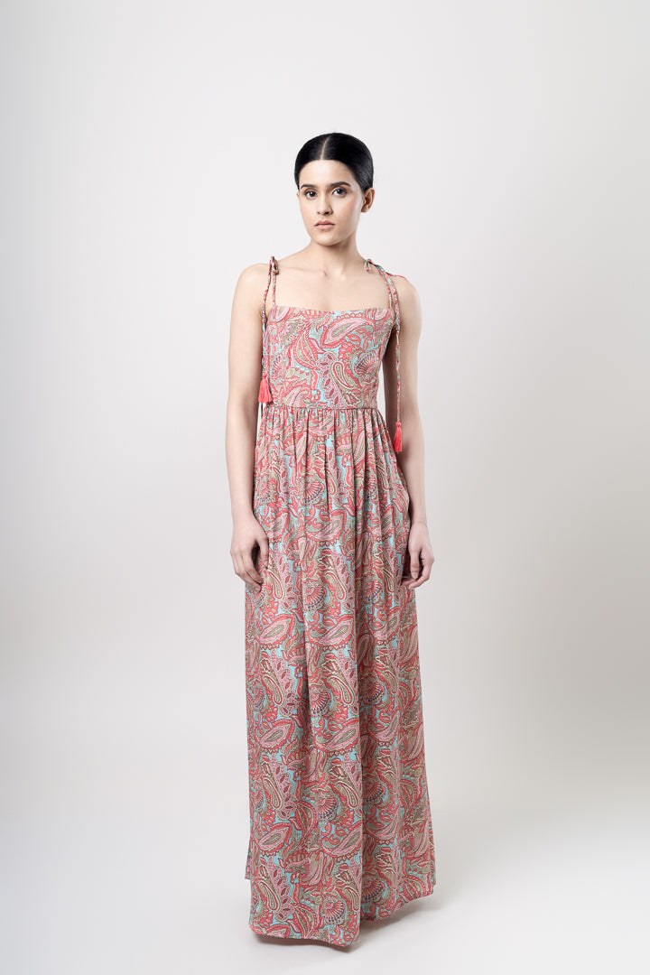 Tie-up Maxi Dress