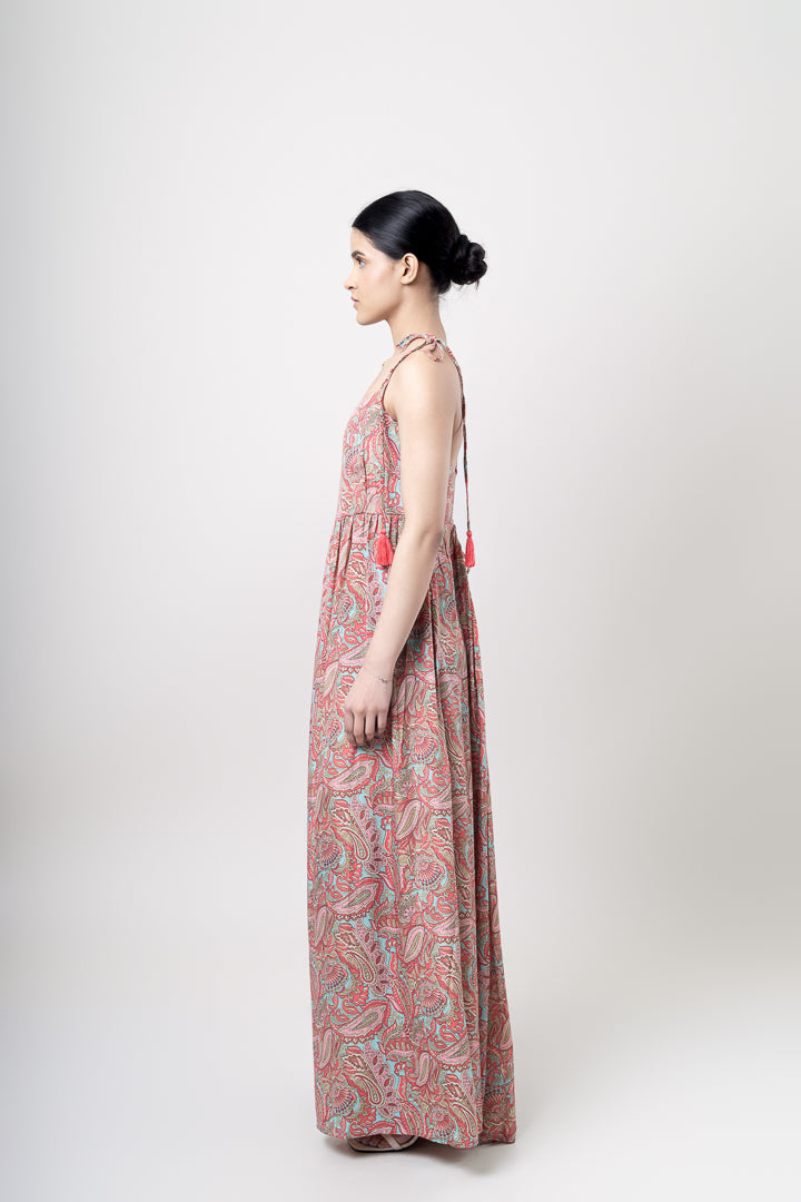 Tie-up Maxi Dress