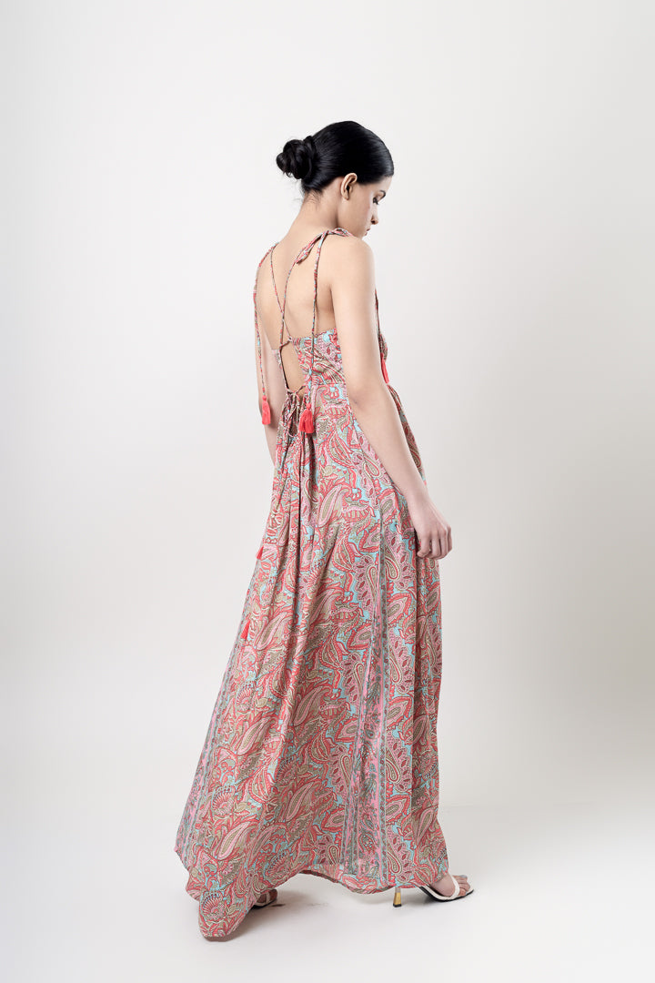 Tie-up Maxi Dress