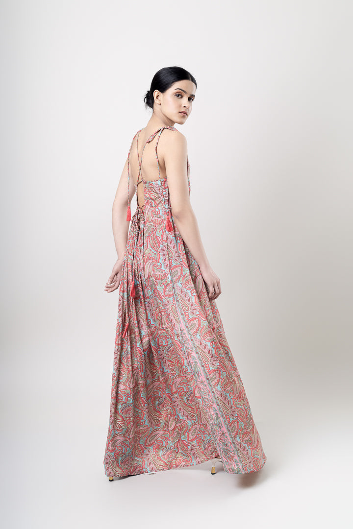 Tie-up Maxi Dress