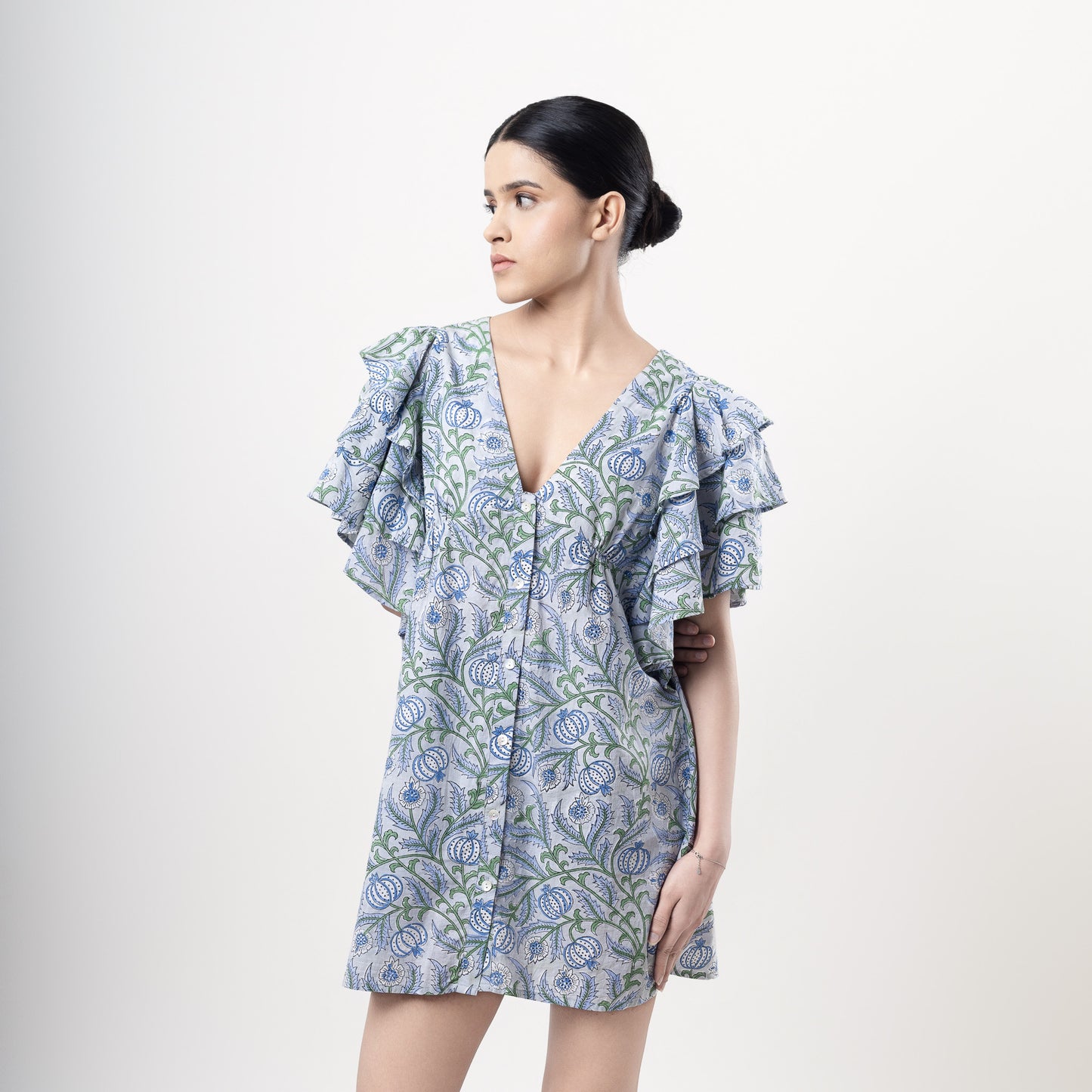 Dandelion Buttoned Mini Dress