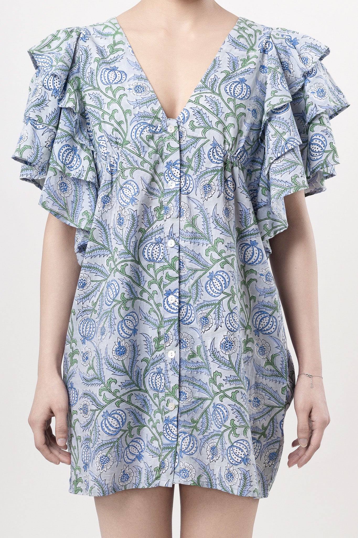Dandelion Buttoned Mini Dress