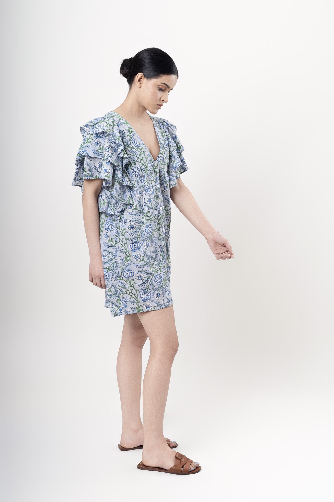 Dandelion Buttoned Mini Dress