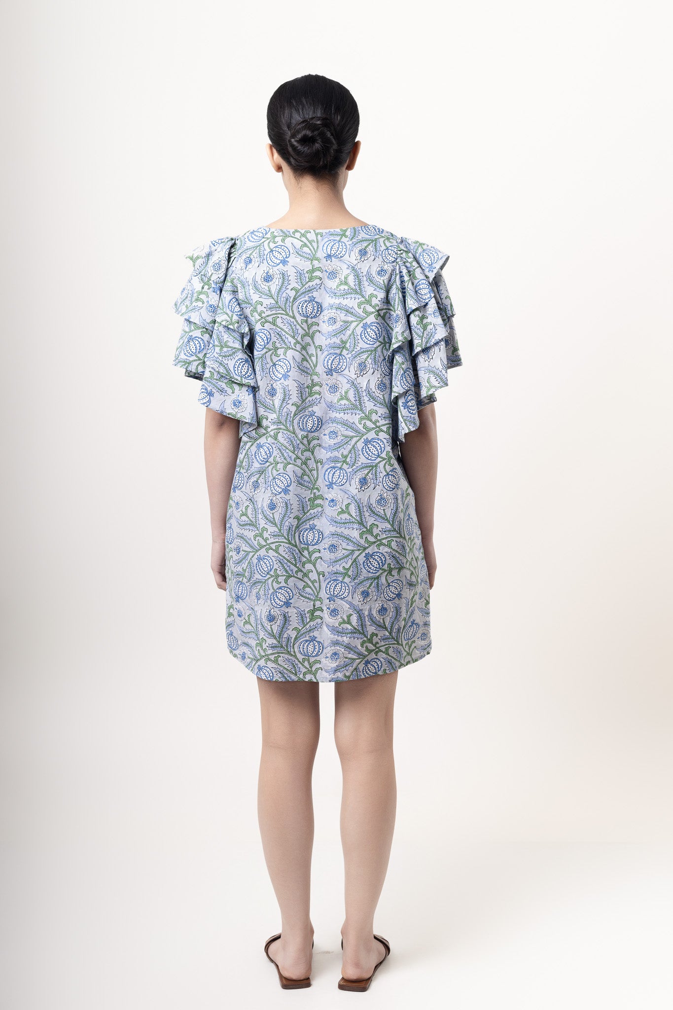 【yo BIOTOP】open sleeve cotton mini dress yo BIOTOP】open sleeve cotton mini dress BIOTOP(ビオトープ