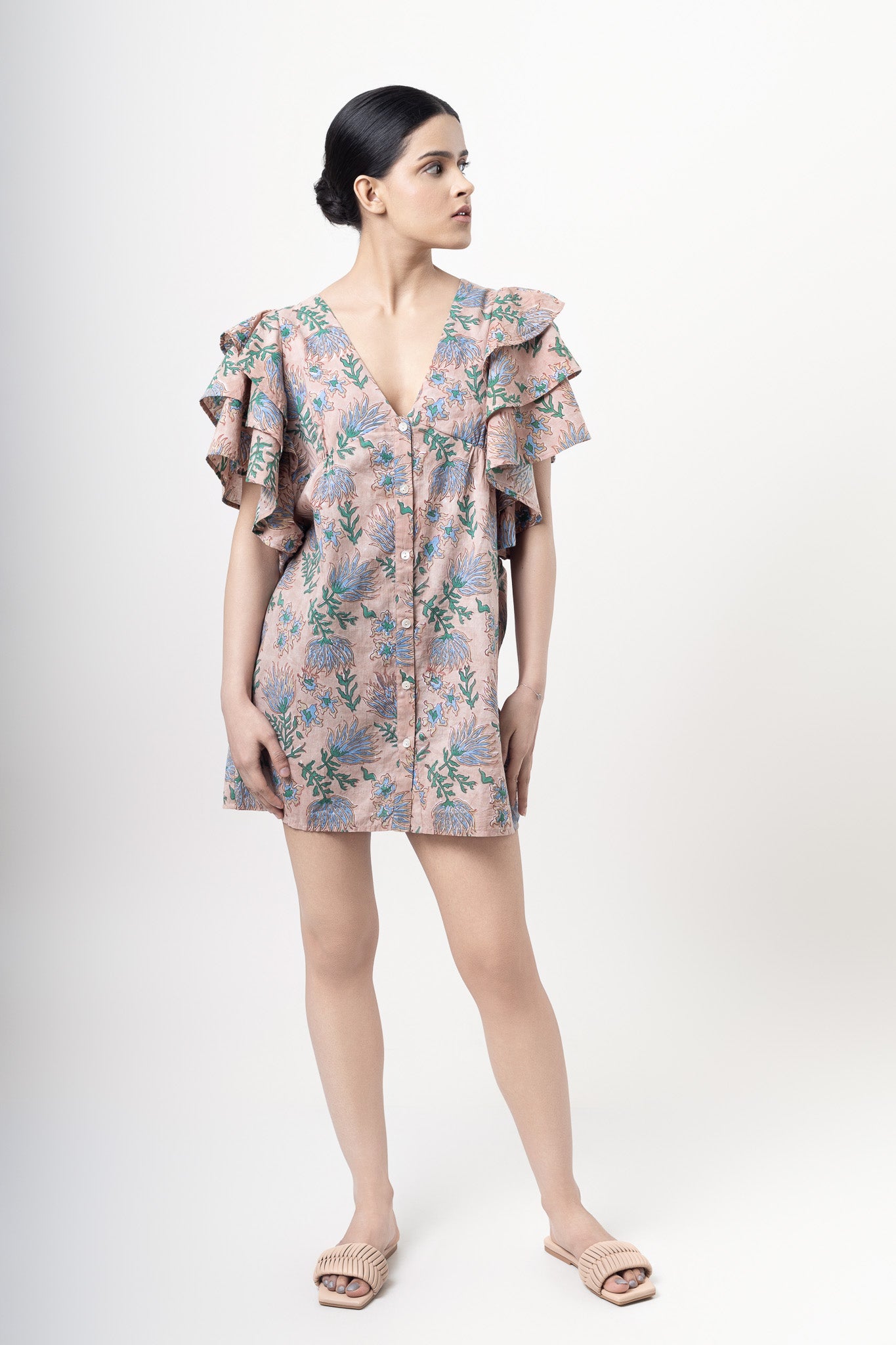 Sugarbush Button Mini Dress
