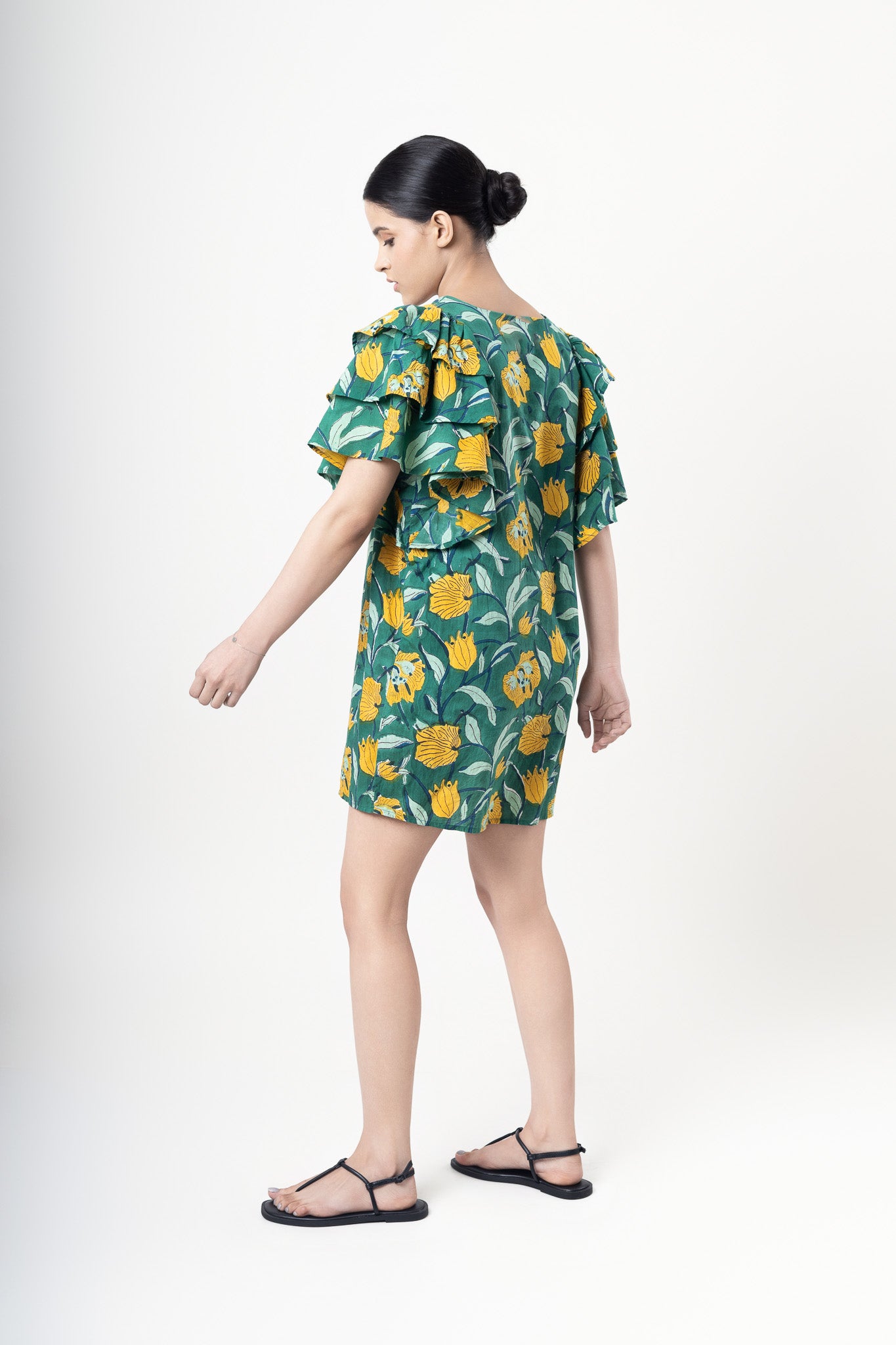 Poppy Button Mini Dress