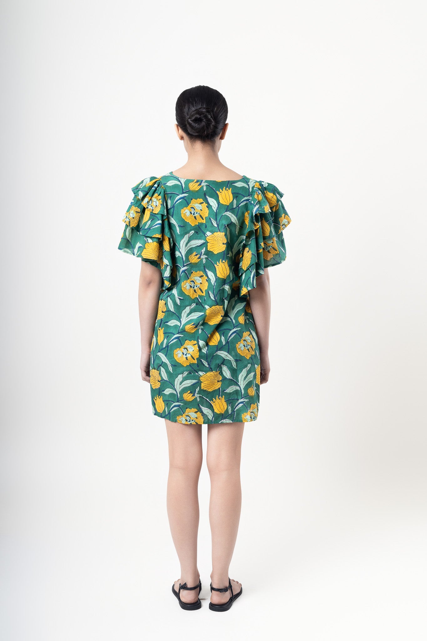 Poppy Button Mini Dress