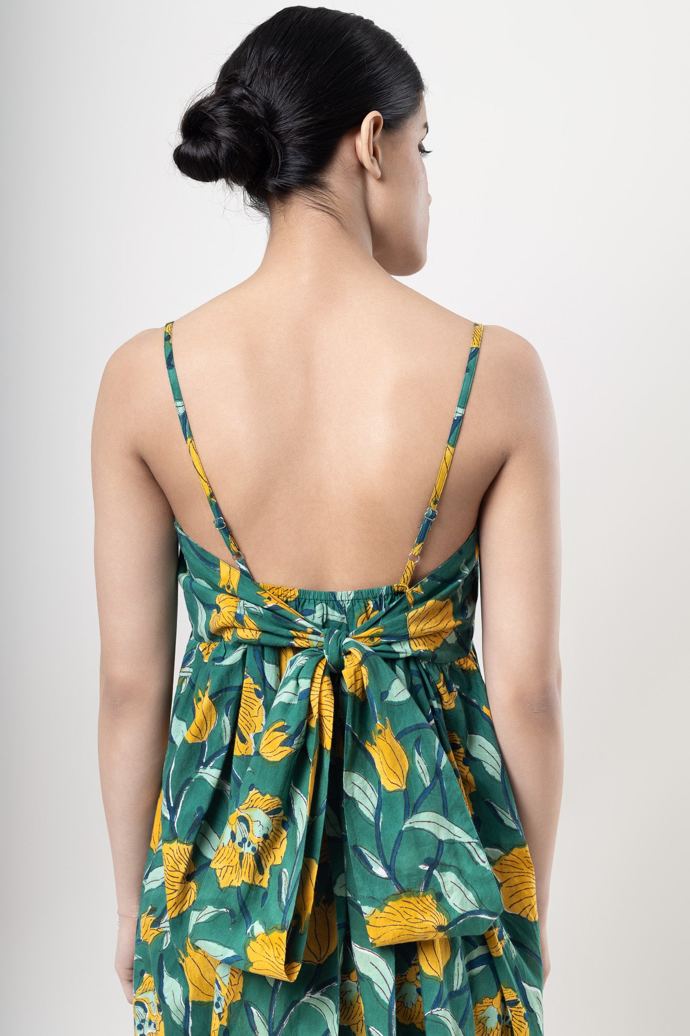 Poppies Bow Back Mini Dress