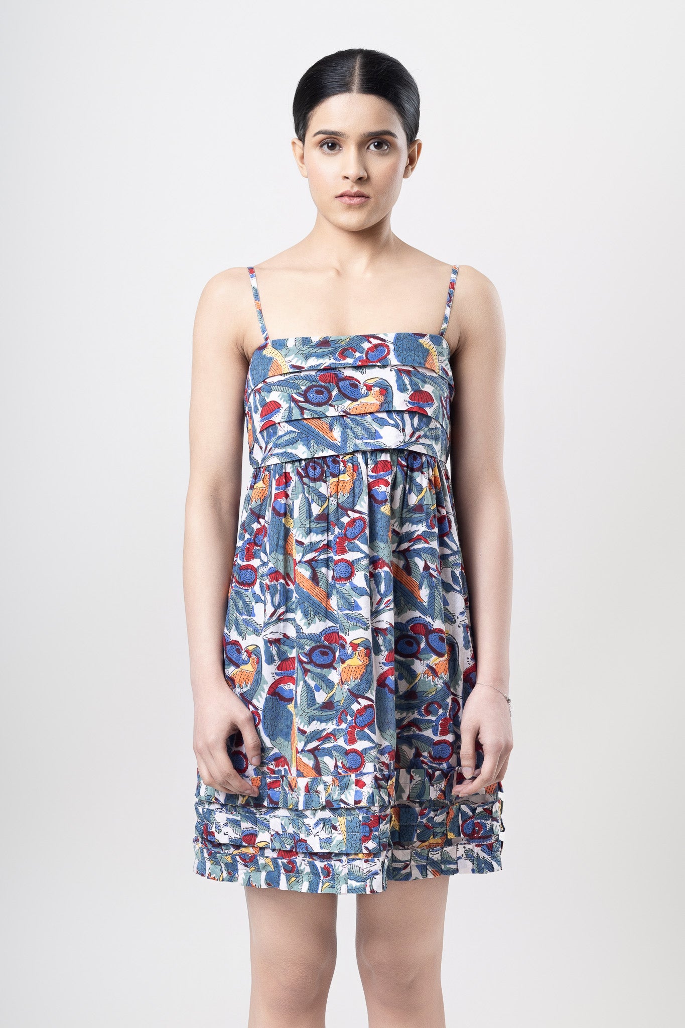 Macaw Bow Back Mini Dress