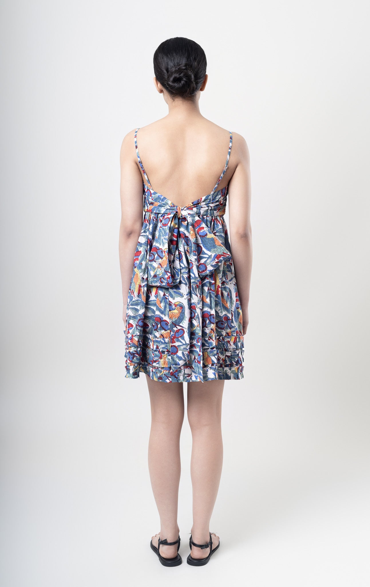 Macaw Bow Back Mini Dress