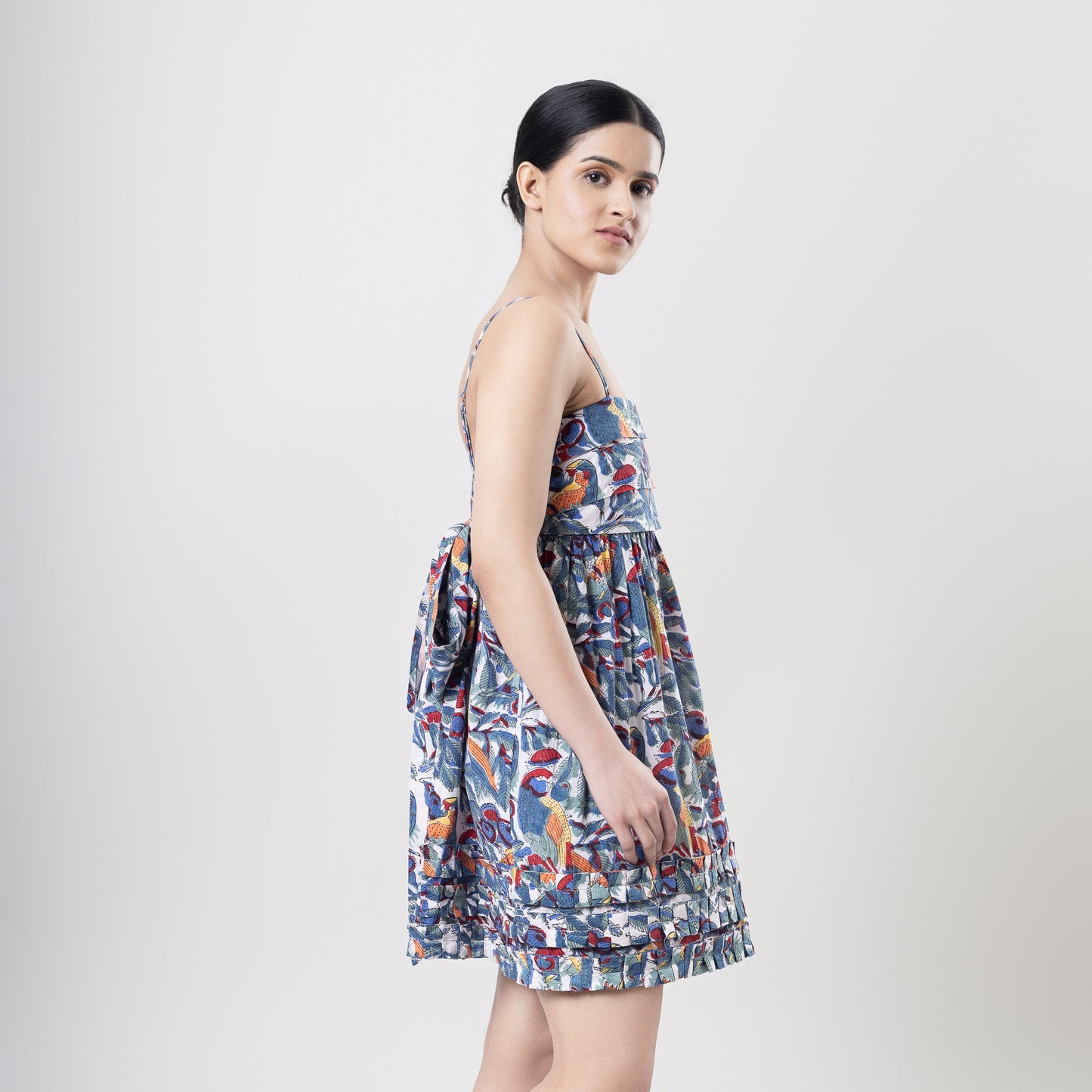 Macaw Bow Back Mini Dress