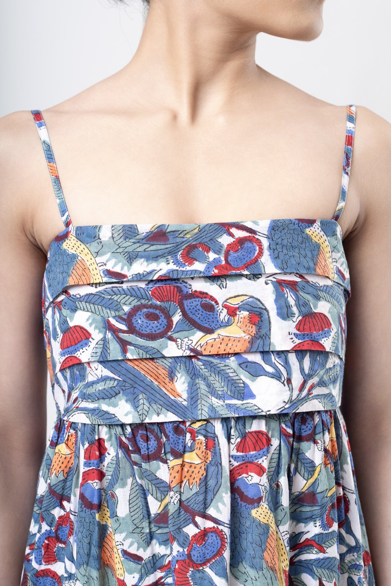 Macaw Bow Back Mini Dress