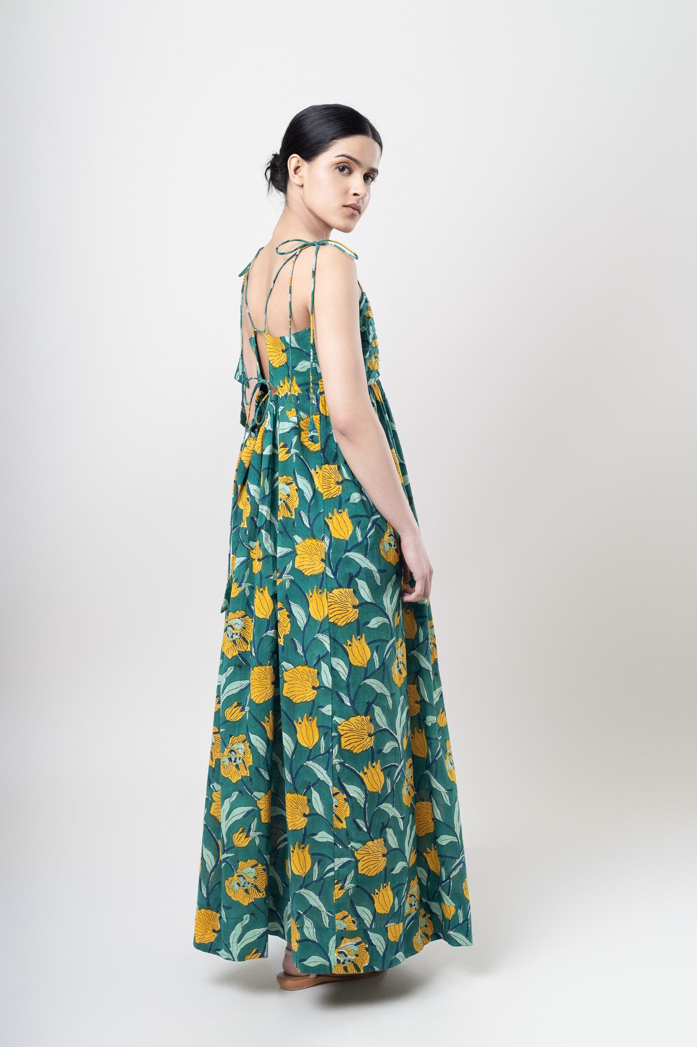 Poppy Tie-up Maxi Dress