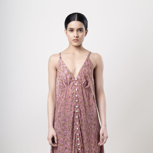 The Buttoned Maxi Dress