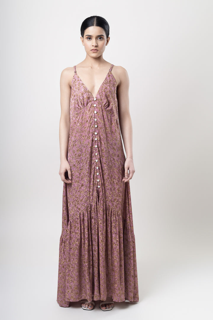 The Buttoned Maxi Dress