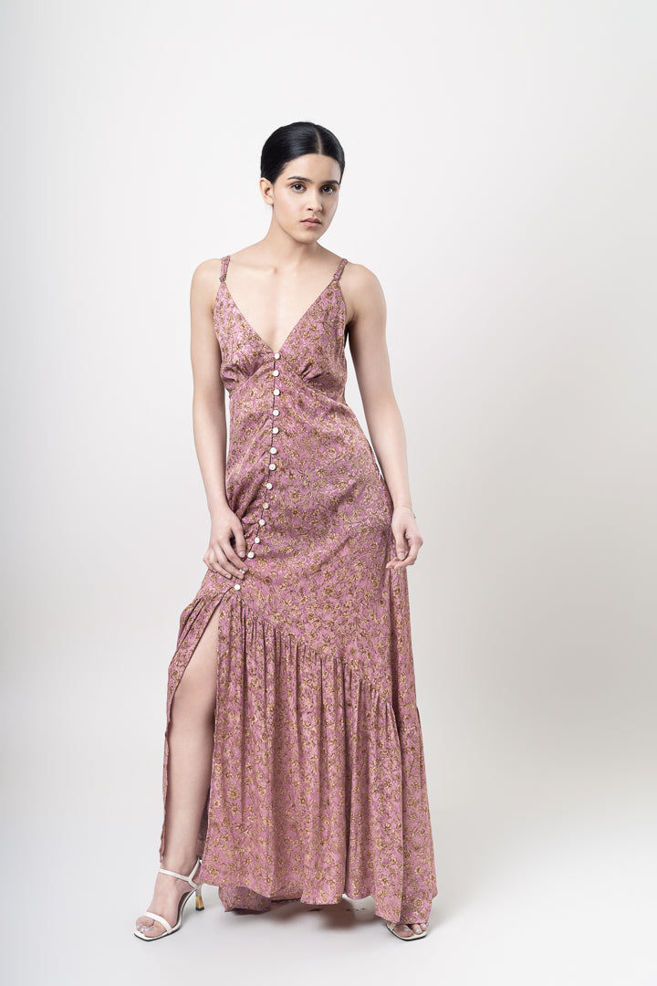The Buttoned Maxi Dress