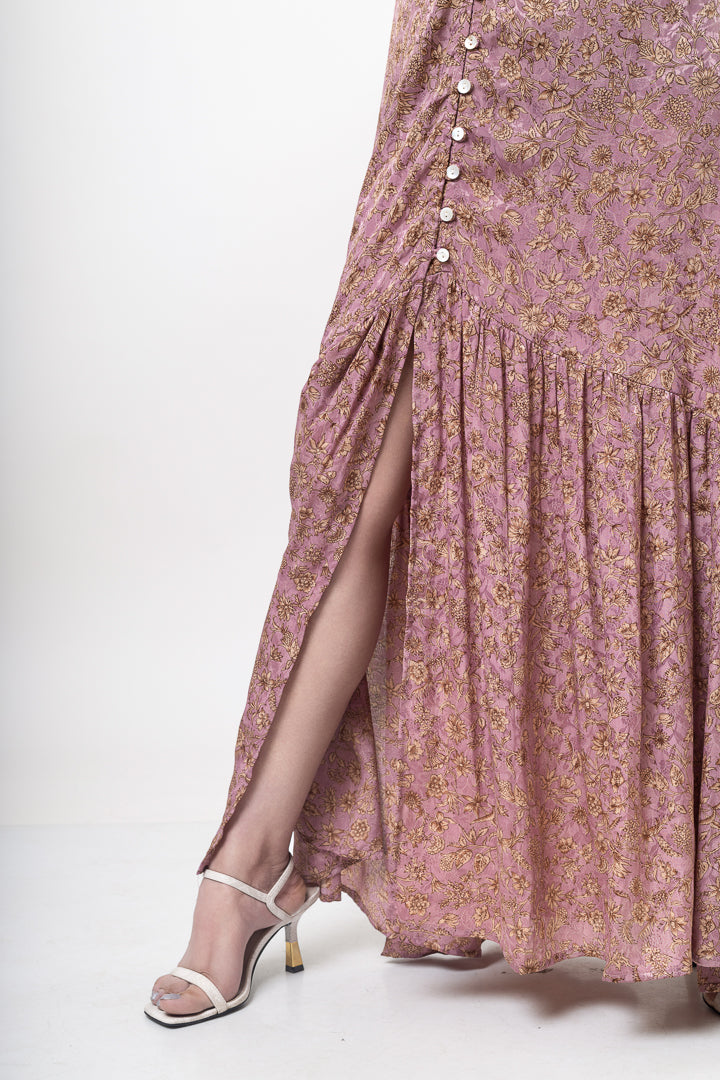 The Buttoned Maxi Dress
