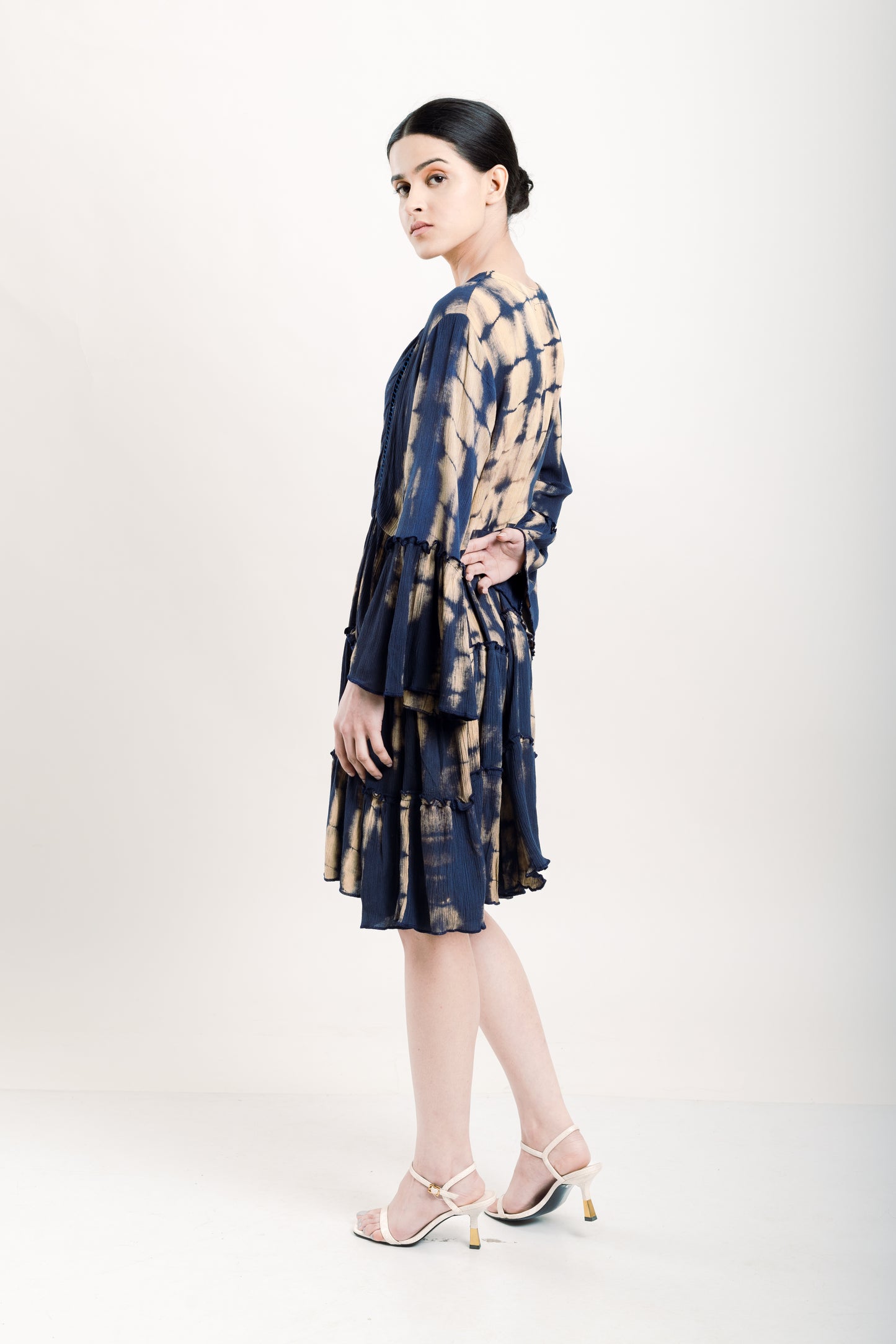 TIERED SHIRT DRESS