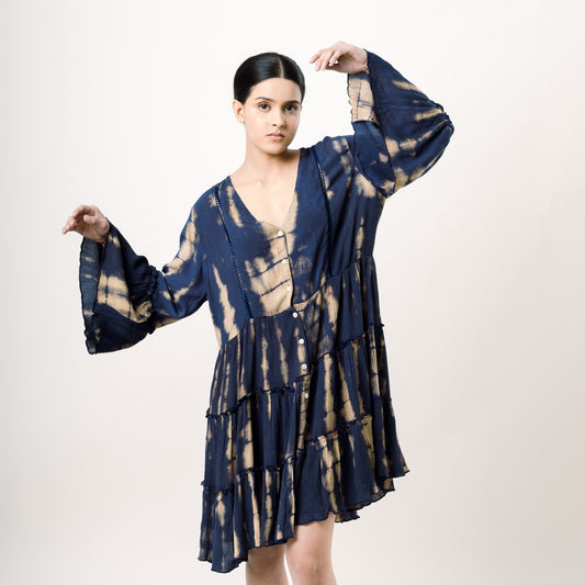 TIERED SHIRT DRESS